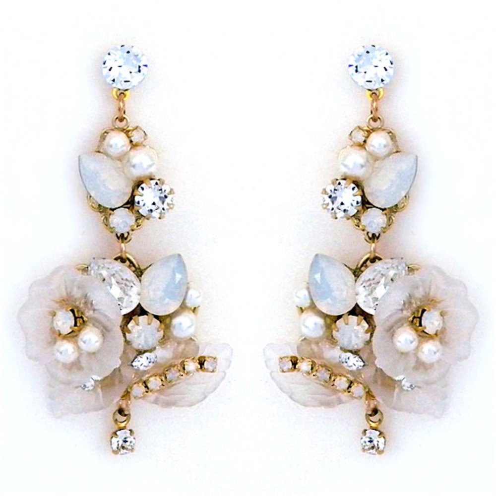 Sara Gabriel Floral Chandelier Earrings, Bridal Earrings